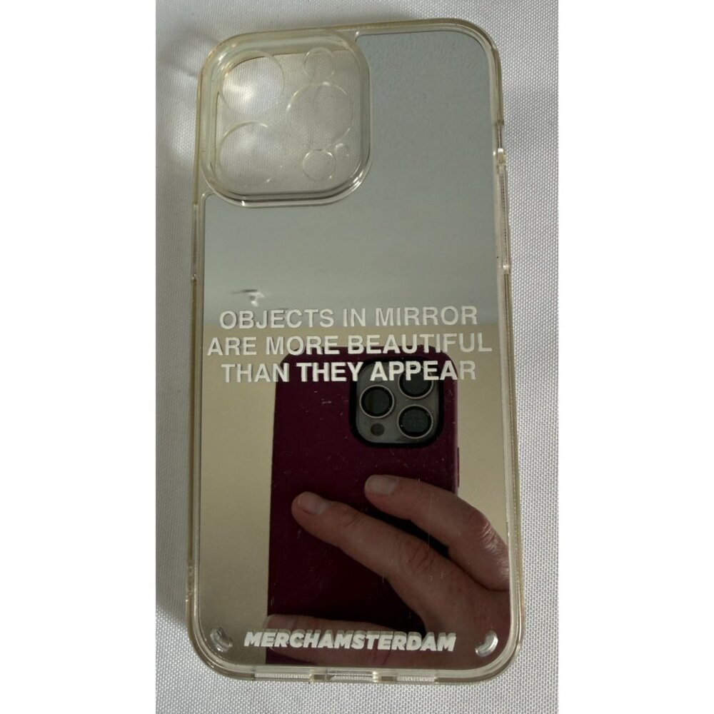 Phone Case for iPhone 13 14 15 16 Max Plastic Case Mirror Design